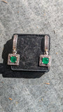 emerald ear ring pairs