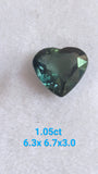 Sapphire heart cut