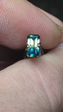 emerald cut  aussie sapphire