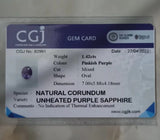 purple ceylon sapphire