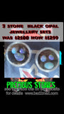 3 stone opal jewellery set